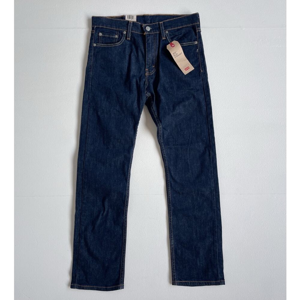 Levi’s 513 Slim Straight NWT Dark Blue Denim Jeans / 29 x 30 / MSRP $69.50